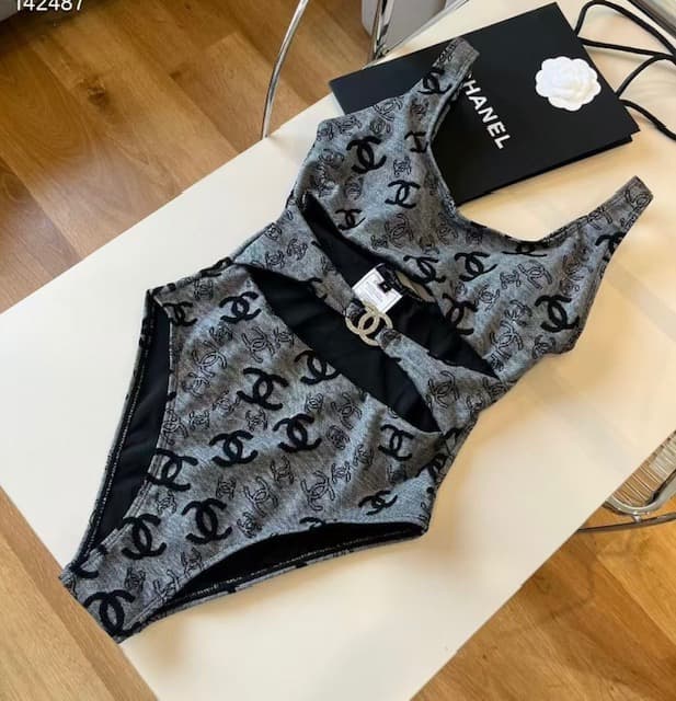 Bañador Triquini Monograma Gris