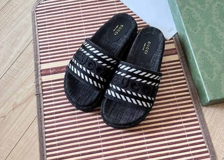 Gucci 'Denim Monogram' Platform