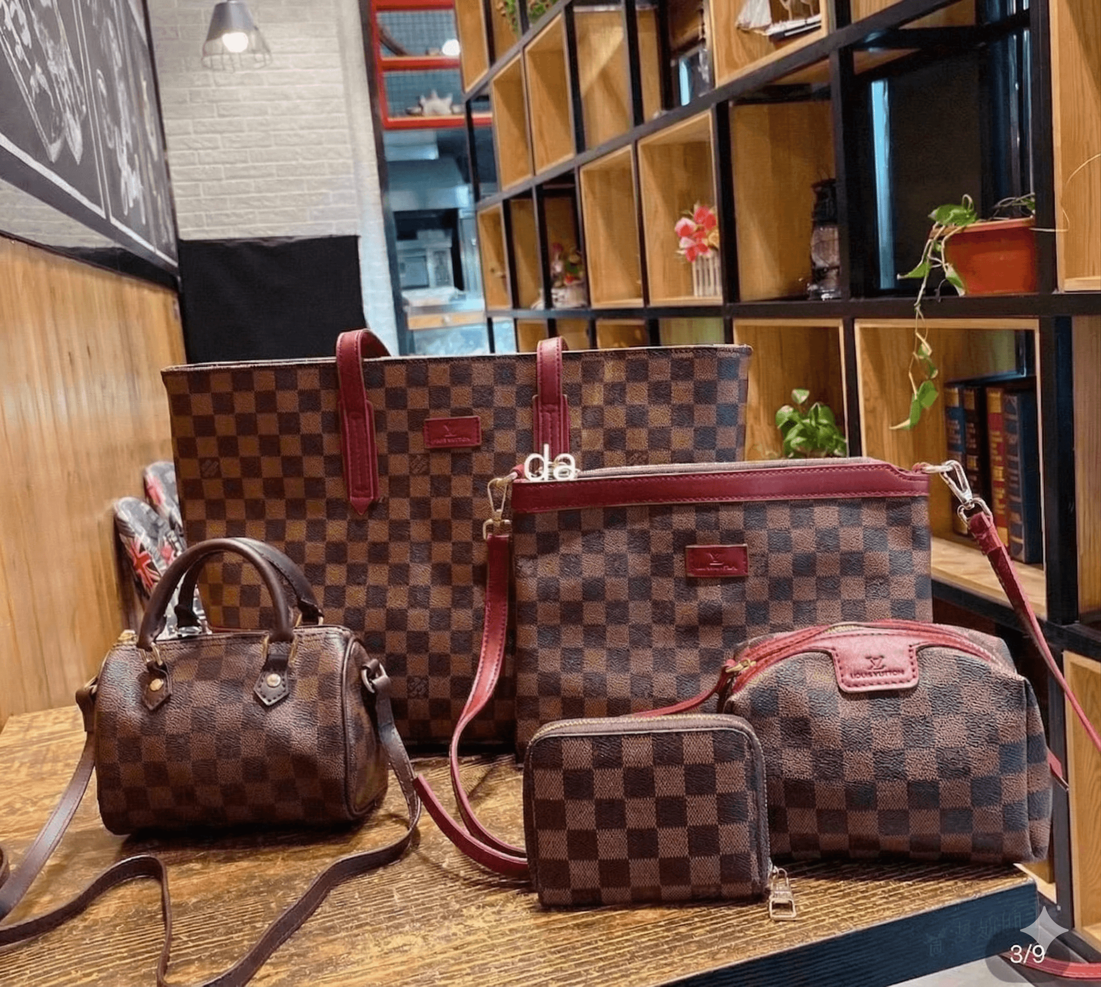 Mega Set Louis Vuitton Damier Ebene (5 Piezas)