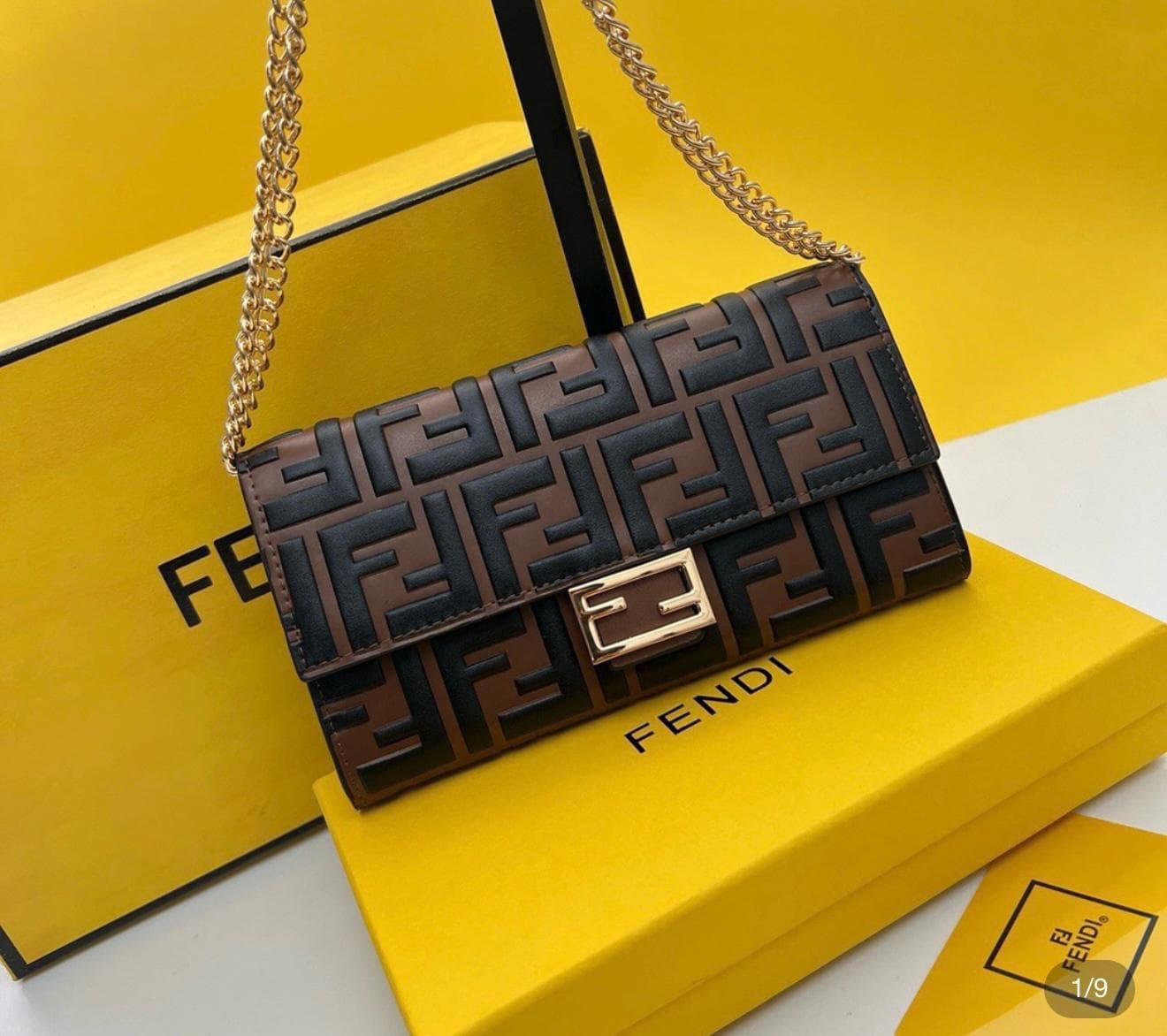 Fendi Baguette Monogram Brown
